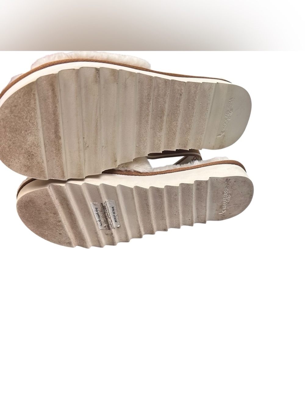 Koolaburra by UGG Fuzz'n ll Plush Faux-Fur Slide Slipper Sandals Size 9 - Picture 8 of 10